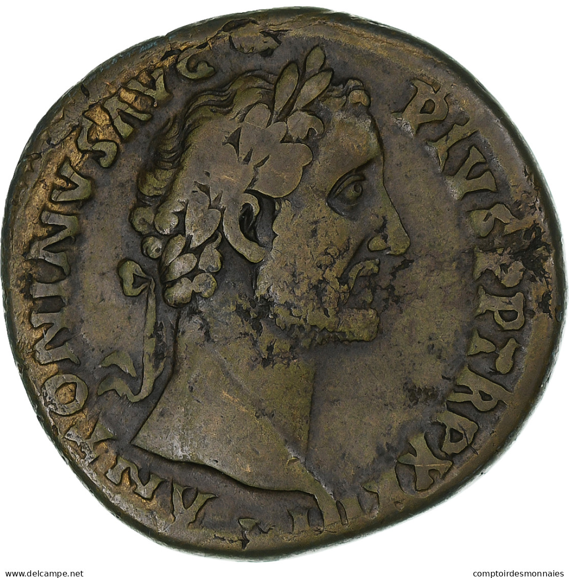 Antonin Le Pieux, Sesterce, 159-160, Rome, Bronze, TB+ - La Dinastía Antonina (96 / 192)