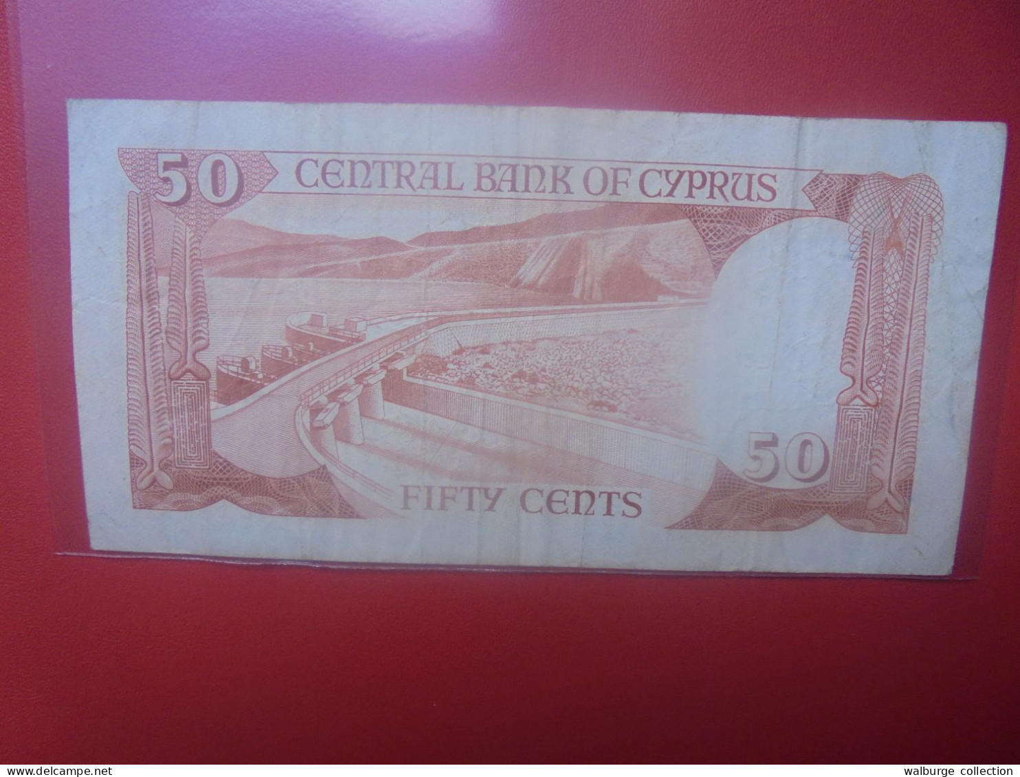 CHYPRE 50 Cents 1984 Circuler COTES:9-40$ (B.33) - Chipre