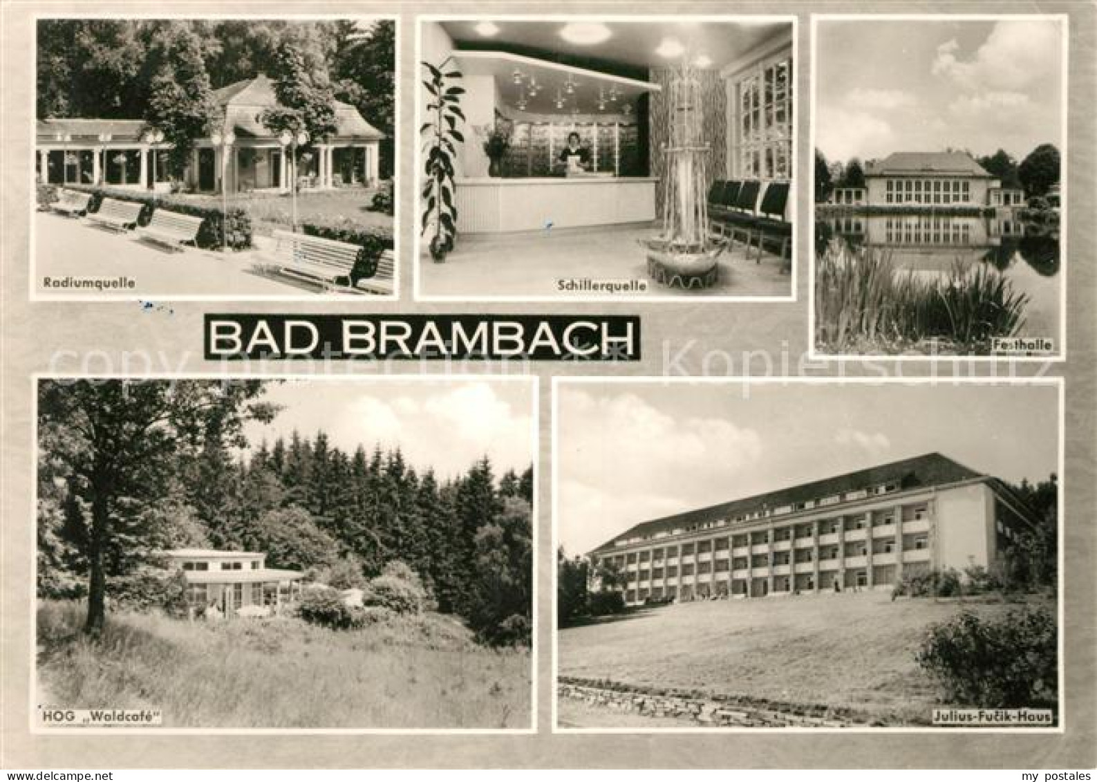 73122082 Bad Brambach Schillerquelle Festhalle Julius-Fucik-Haus Bad Brambach - Bad Brambach