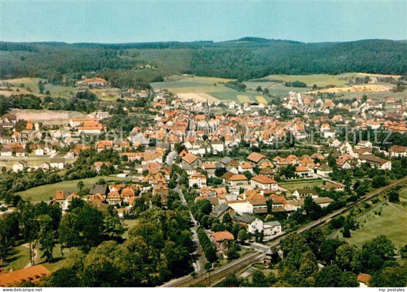 73119911 Bad Driburg Fliegeraufnahme Alhausen - Bad Driburg