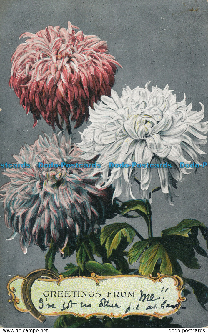 R050589 Greetings. Flowers. B. B. London. 1913 - Autres & Non Classés