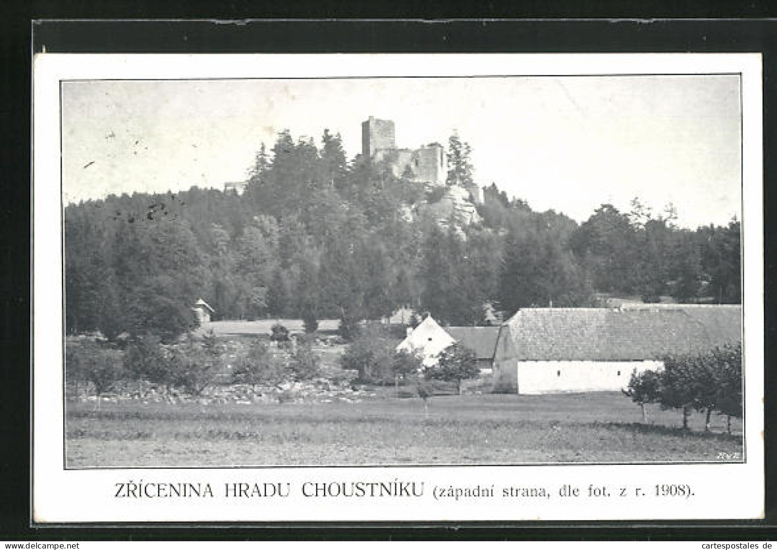 AK Choustnik, Panorama, Blick Auf Burg  - Czech Republic