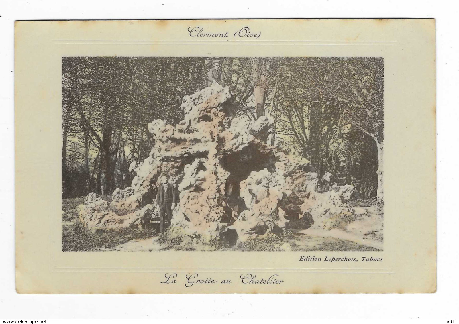 CPA CLERMONT, LA GROTTE AU CHATELLIER, EDITION LEPERCHOIS, OISE 60 - Clermont