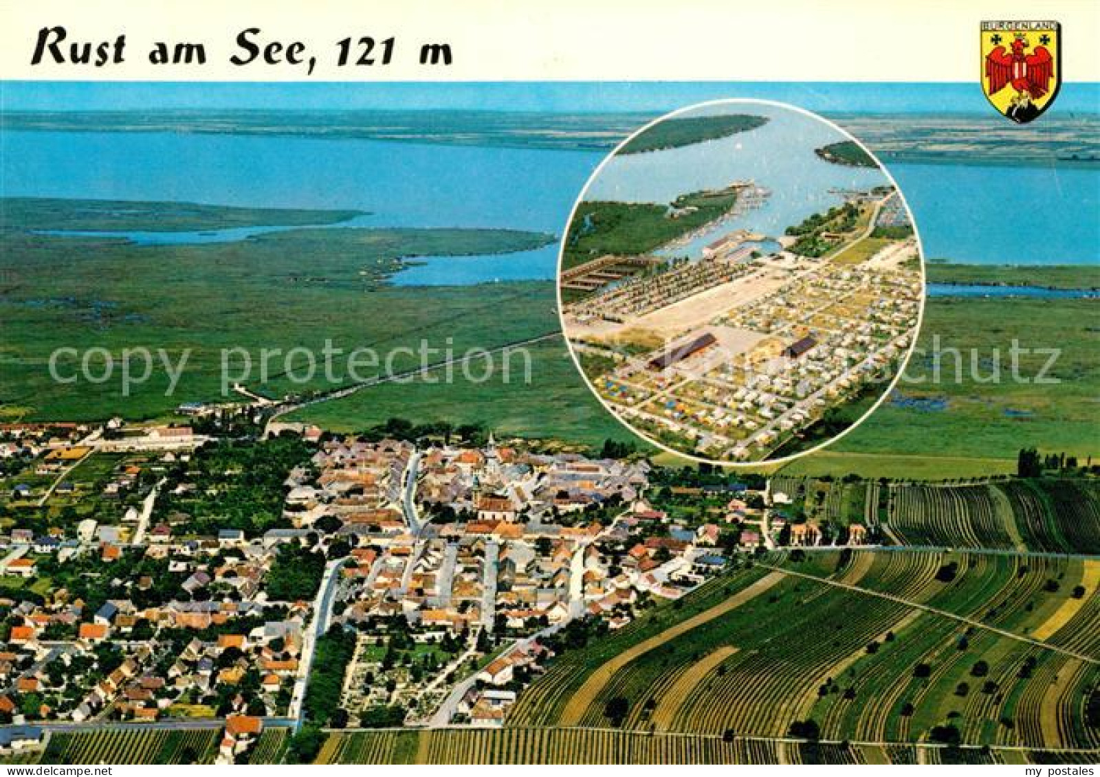 73111747 Rust Neusiedlersee Fliegeraufnahme Camping  Lansersee - Other & Unclassified