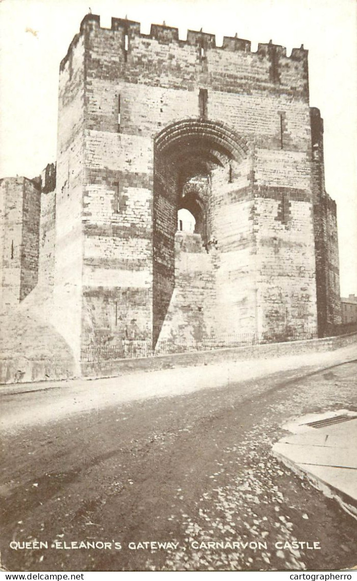 Wales Caernarvon Castle Queen Eleanor's Gateway - Otros & Sin Clasificación