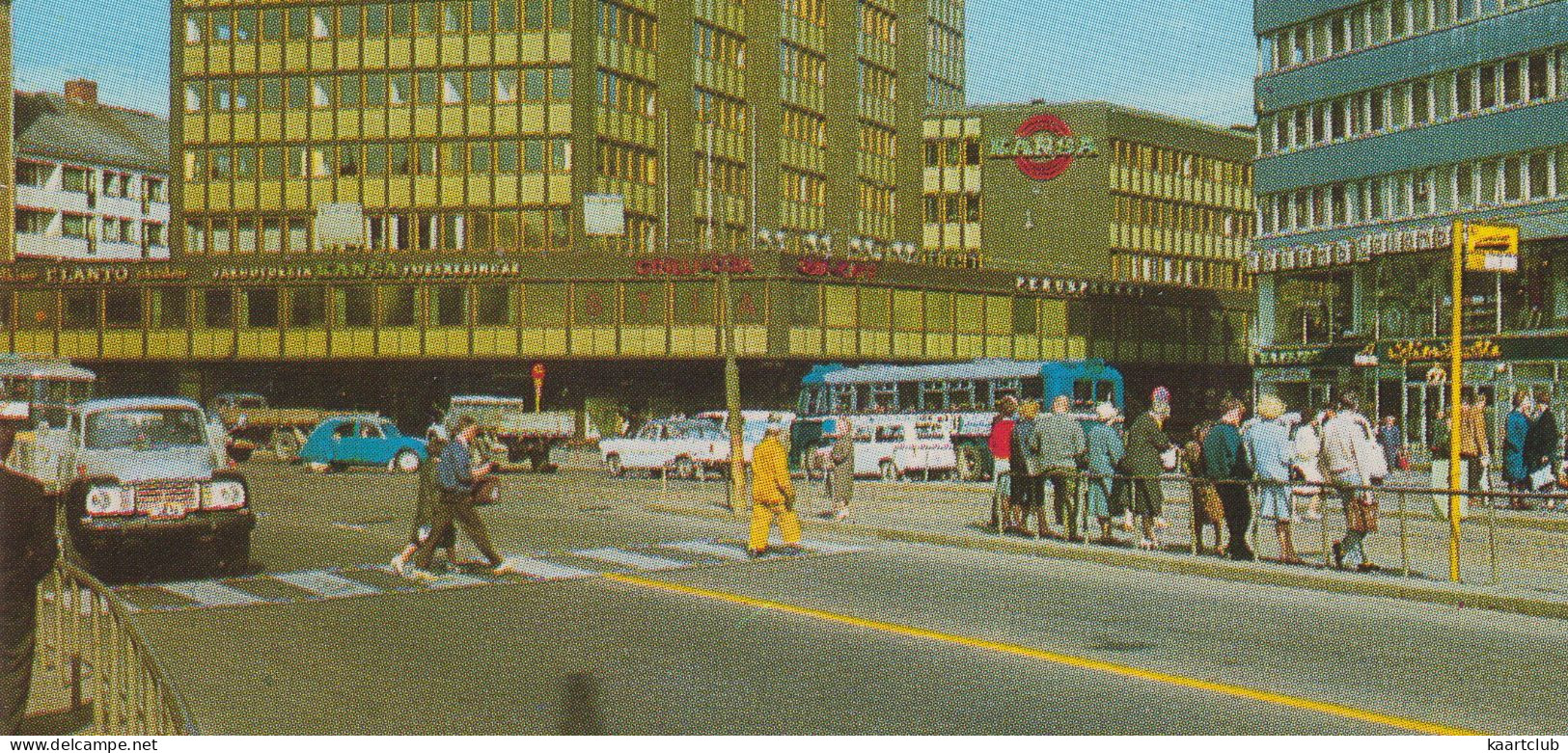 Helsinki: OLDTIMER TRUCKS, CITROËN 2CV, AUTOBUS, VW T2 PICK-UP-BUS - Näkymä Hämeentieltä - (Finland) - Passenger Cars