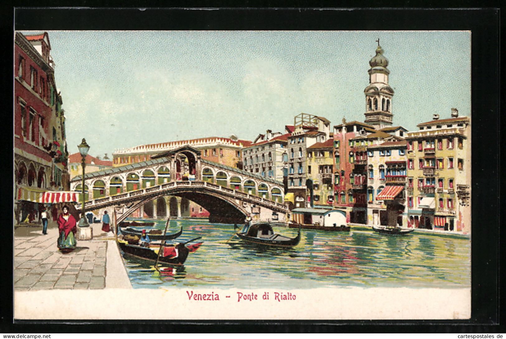 AK Venezia, Ponte Die Rialto  - Other & Unclassified