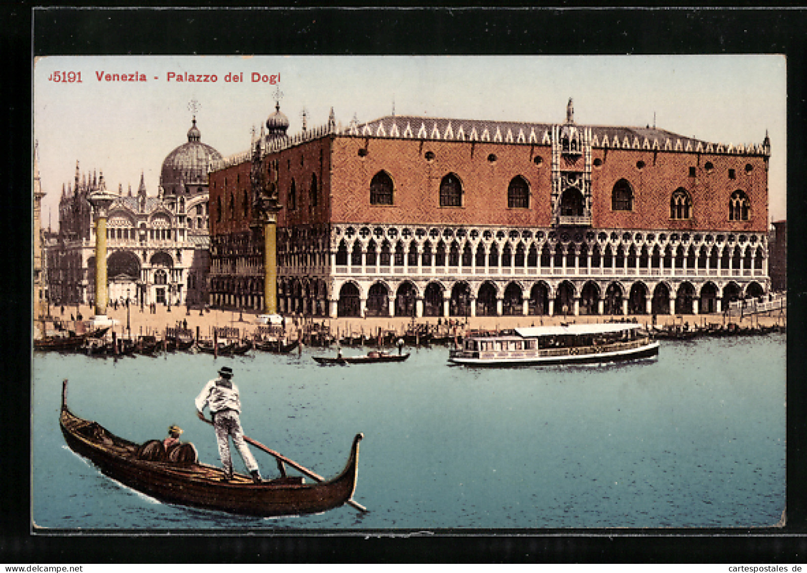 AK Venezia, Palazzo Dei Dogi Vom Wasser Aus  - Other & Unclassified