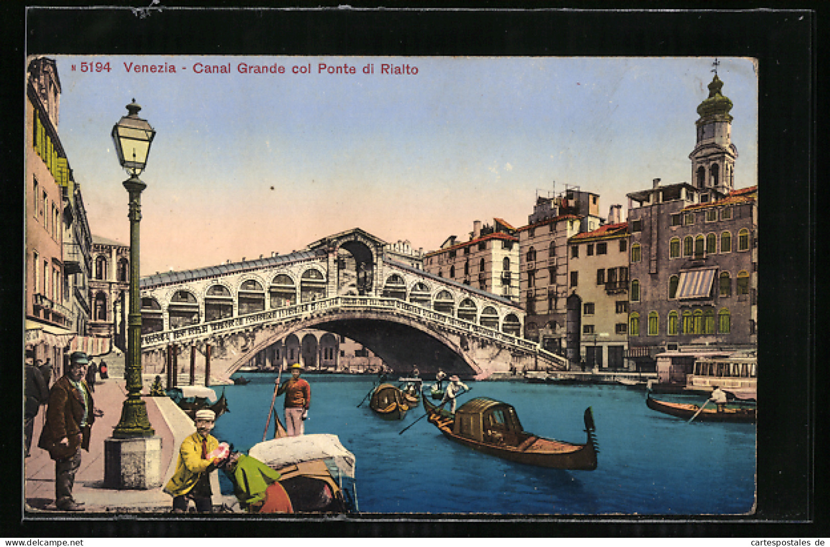 AK Venedig, Canal Grande Col Ponte Di Rialto  - Otros & Sin Clasificación