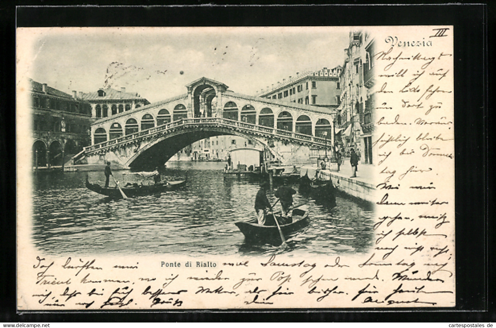 AK Venedig, Ponte Di Rialto  - Otros & Sin Clasificación