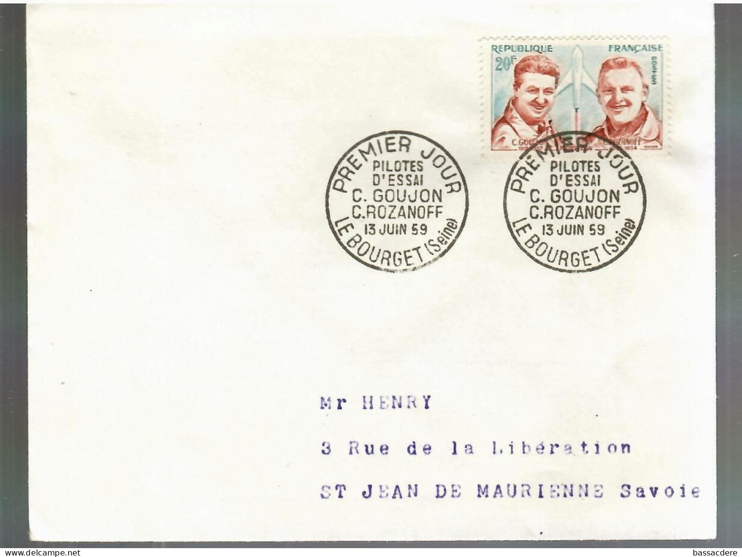 80301 - Pilotes D Essai  GOUJON / ROZANOFF - 1921-1960: Modern Period