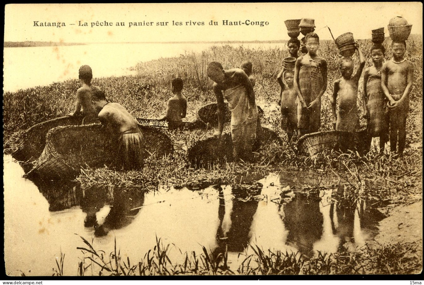 Katanga La Pêche Au Panier Sur Les Rives Du Haut Congo Spiritus - Congo Belge