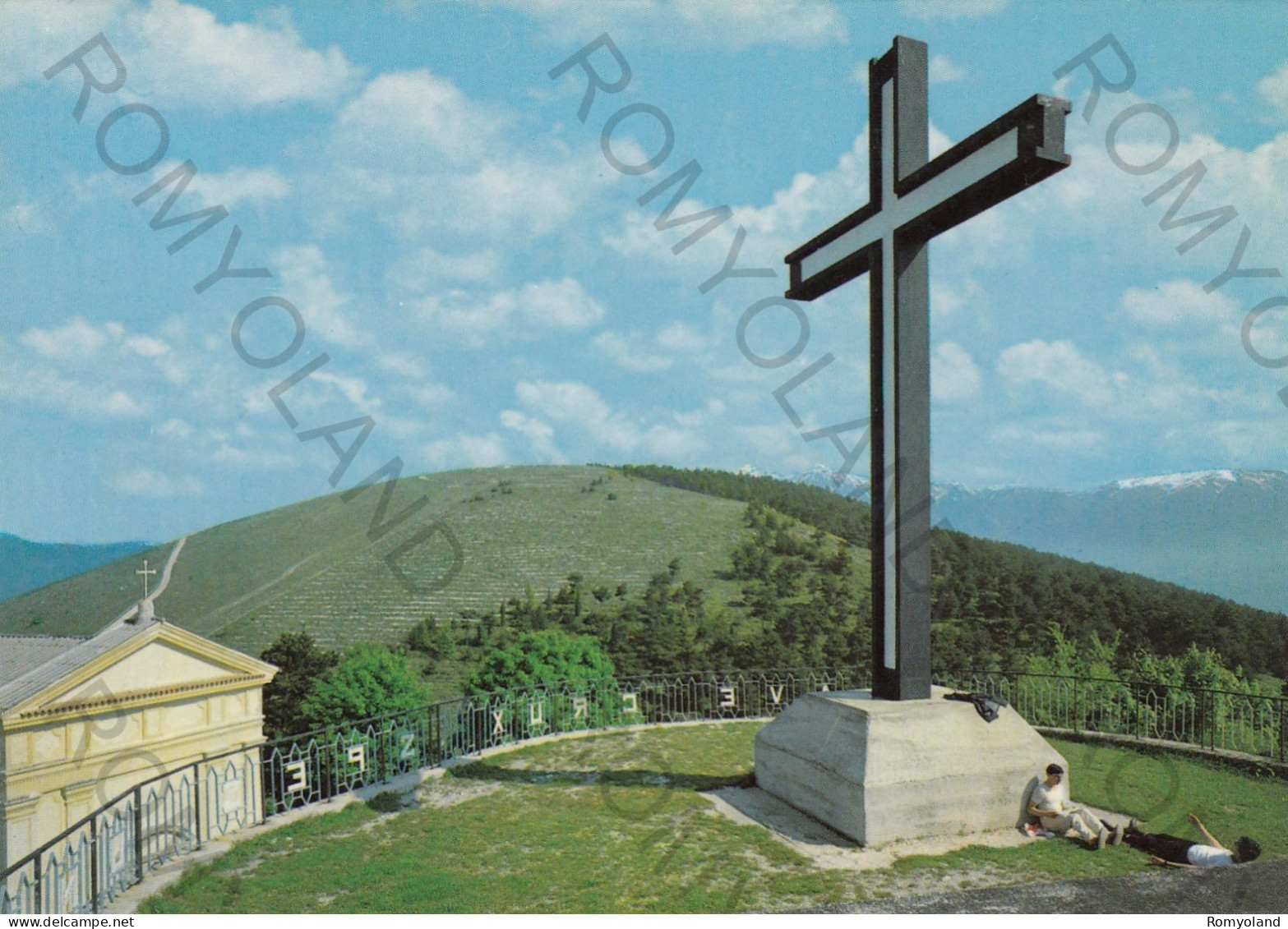 CARTOLINA  C12 AVEZZANO,L'AQUILA,ABRUZZO-SANTUARIO DI PIETRAQUARIA-MEMORIA,CULTURA,RELIGIONE,BELLA ITALIA,VIAGGIATA 1984 - L'Aquila