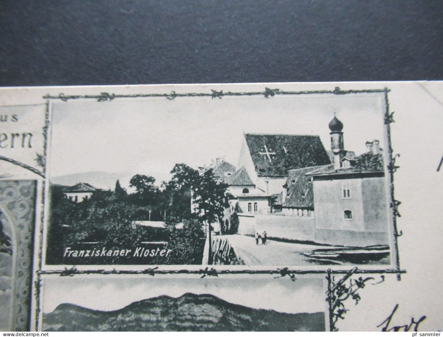 AK Österreich / Italien 1899 Gruss Aus Kaltern Mehrbild AK Franziskaner Kloster, St. Antonius Gnadenbild Strichstempel - Bolzano (Bozen)