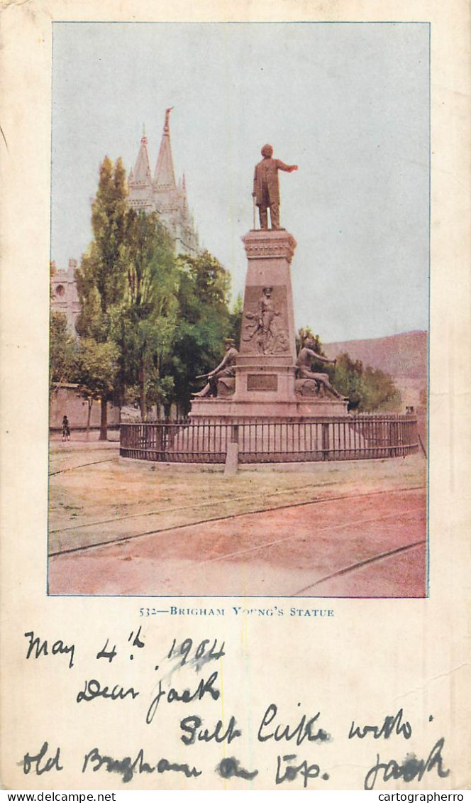 USA Salt Lake City UT Brigham Young's Statue - Salt Lake City