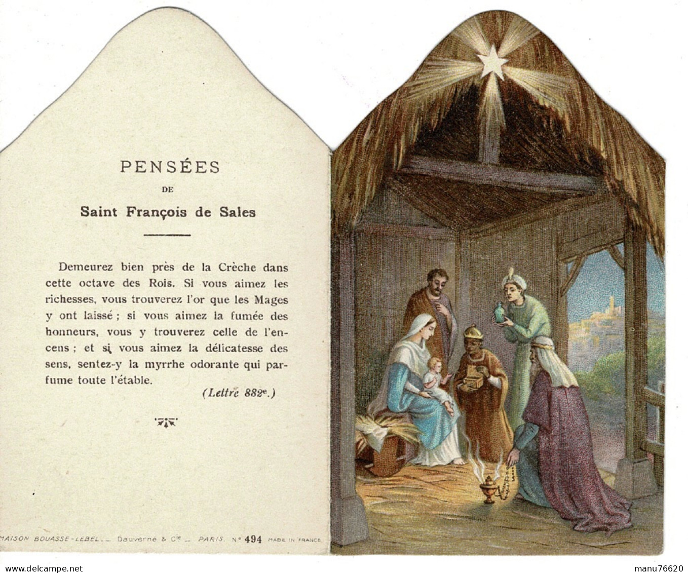 IMAGE RELIGIEUSE - CANIVET :  Pensées De Saint Francois De Sales - France . - Religion &  Esoterik