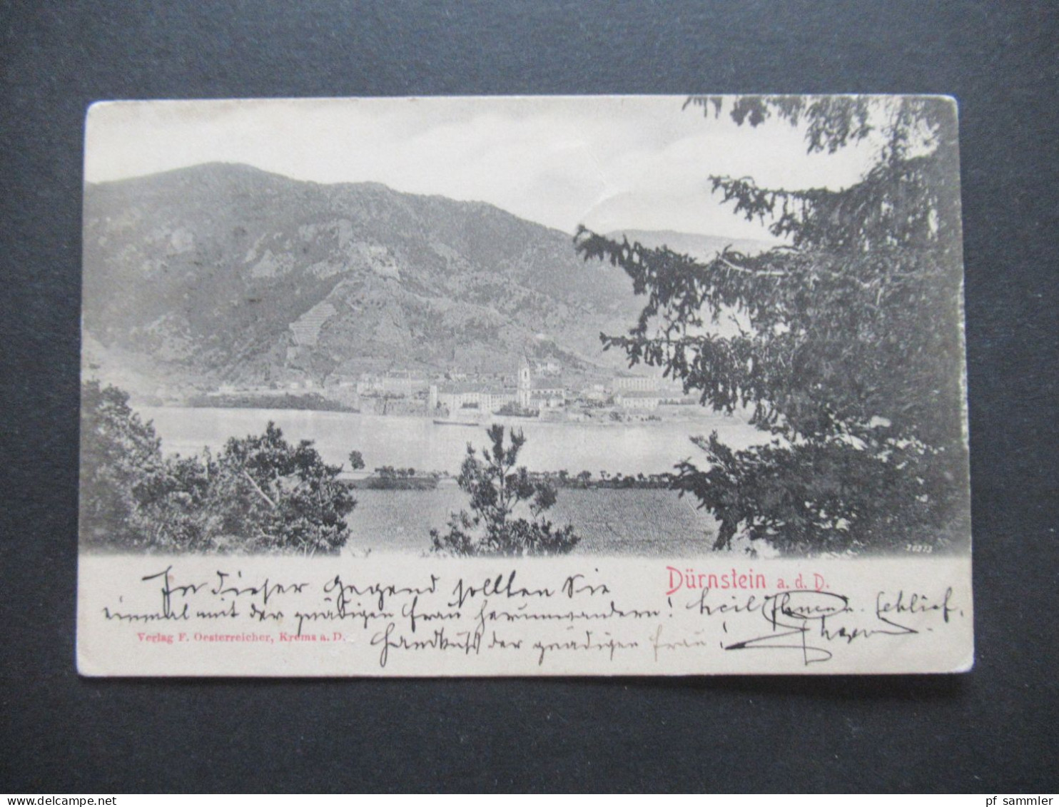 AK Österreich Um 1900 Dürnstein An Der Donau Mit Strichstempel Krems An Der Donau - Krems An Der Donau