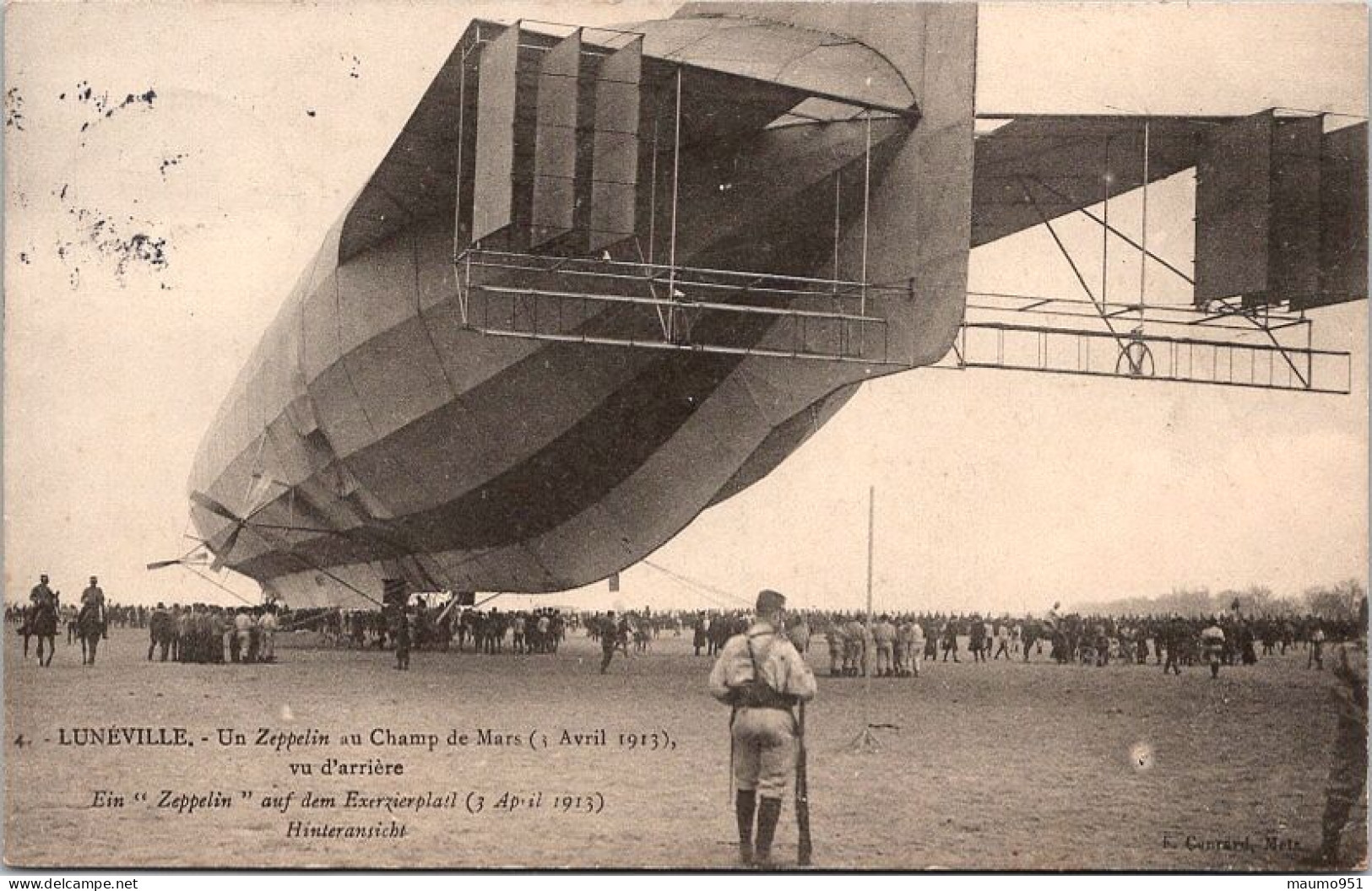 57 LUNEVILLE - Un Zeppelin Au Champ De Mars ( Avril 1913) - Andere & Zonder Classificatie