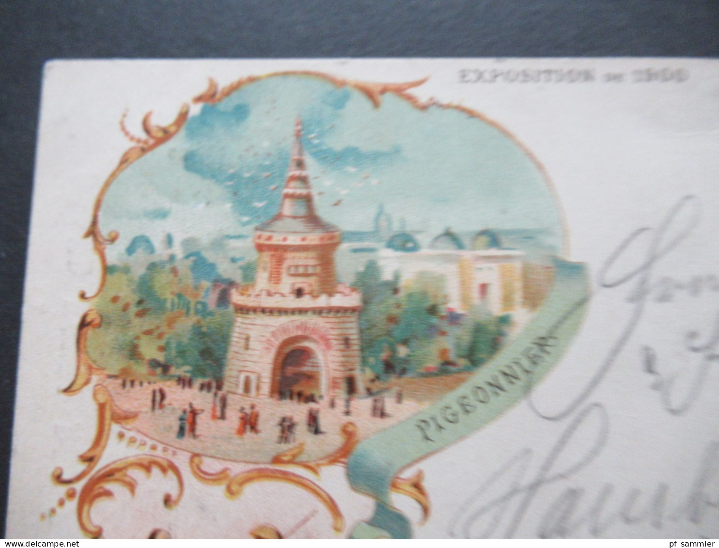 AK Frankreich Weltausstellung Exposition De 1900 Pigeonnier Japon Mit Druck Grand Hotel Des Balcons L. Format Paris - Expositions
