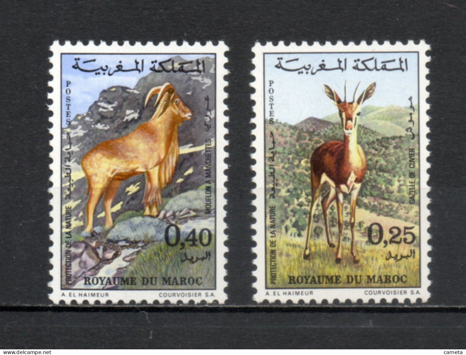 MAROC N°  646 + 647    NEUFS SANS CHARNIERE  COTE 4.50€     ANIMAUX FAUNE - Marruecos (1956-...)