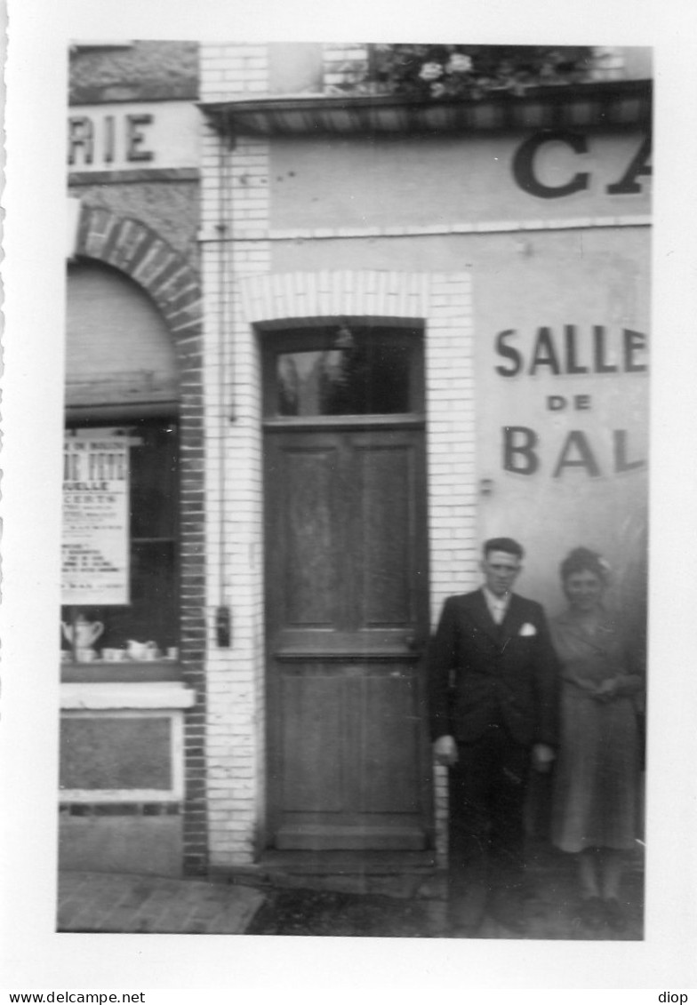 Photographie Photo Vintage Snapshot Bullou Eure Et Loir Salle De Bal - Lieux