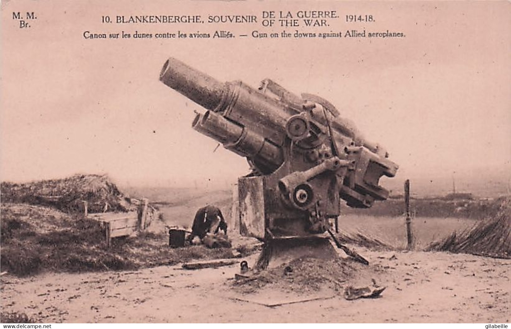 Blankenberge / Blankenberghe - Canon Sur Les Dunes Contre Les Avions Alliés - 1914-18 - Blankenberge