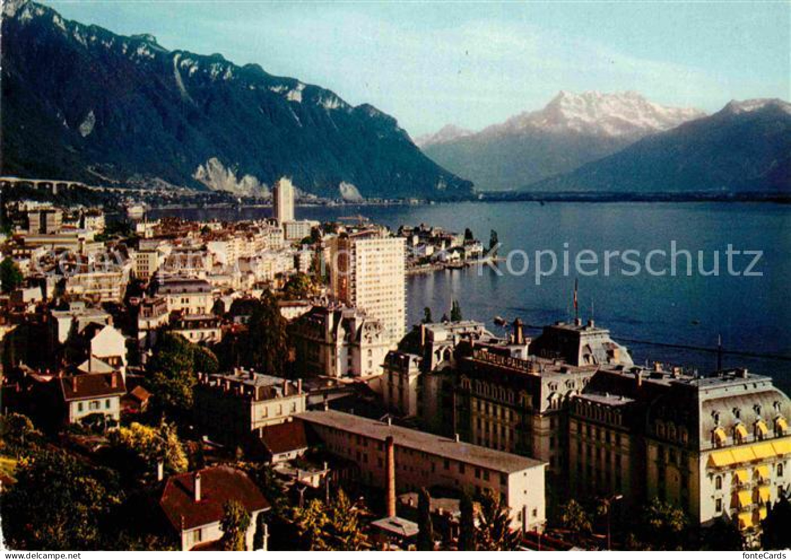 12824946 Montreux VD Fliegeraufnahme Et Dents Du Midi Montreux - Sonstige & Ohne Zuordnung