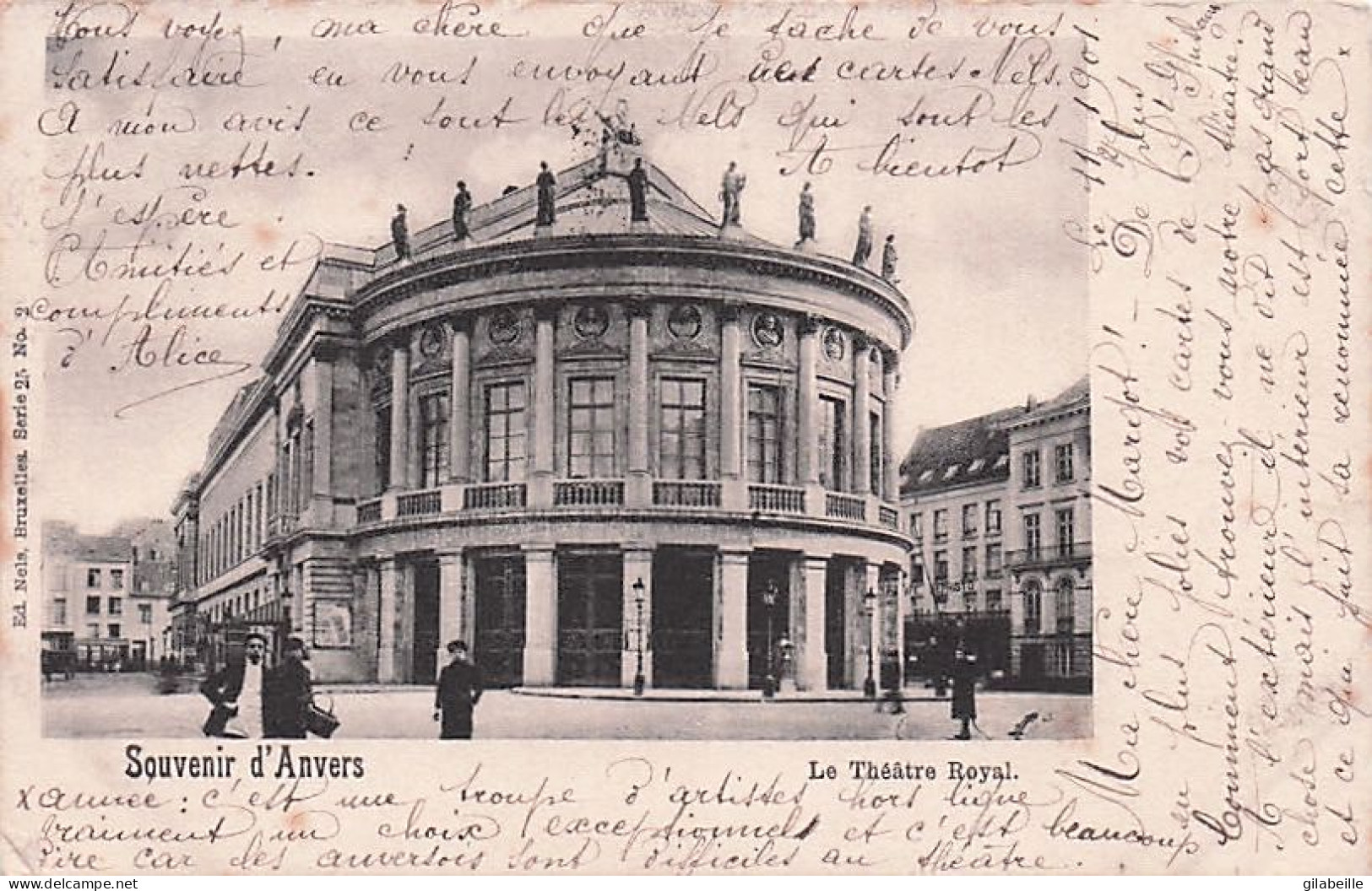 ANTWERPEN - ANVERS -  Le Theatre Royal - 1901 - Antwerpen