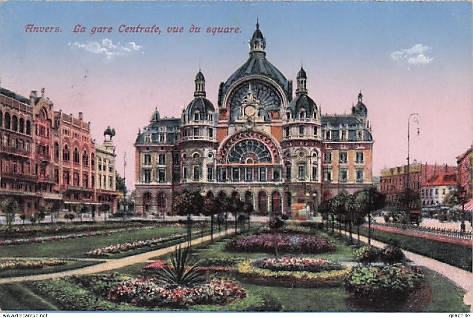 ANTWERPEN - ANVERS - La Gare Centrale , Vue Du Square - 1922 - Antwerpen