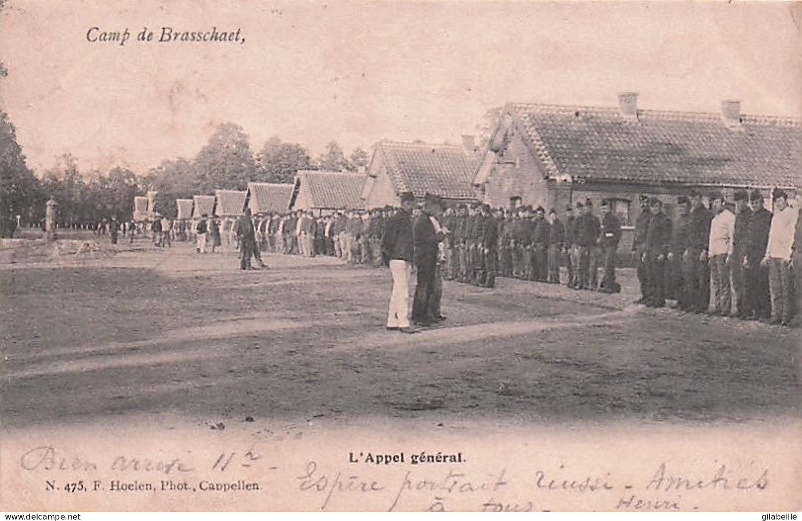 BRASSCHAAT - BRASSCHAET - Camp De Brasschaet - L'appel General - Militaria -1903 - Brasschaat