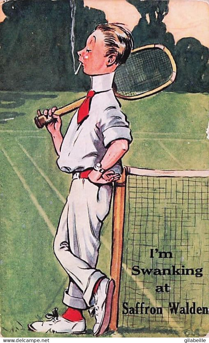 Illustrateur - Sports -  TENNIS - I'm Swanking At Saffron Walden - 1915 - Nanni