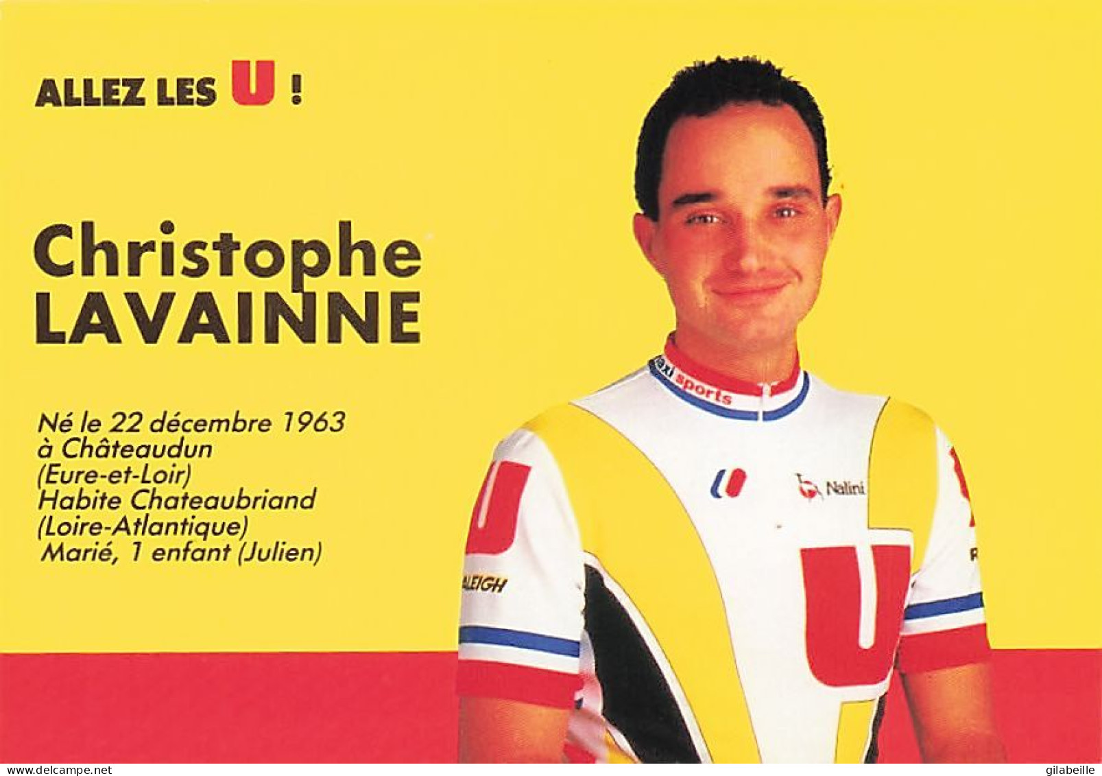 Vélo - Coureur Cycliste Christophe Lavainne - Team U -cycling - Cyclisme - Ciclismo - Wielrennen - - Cyclisme