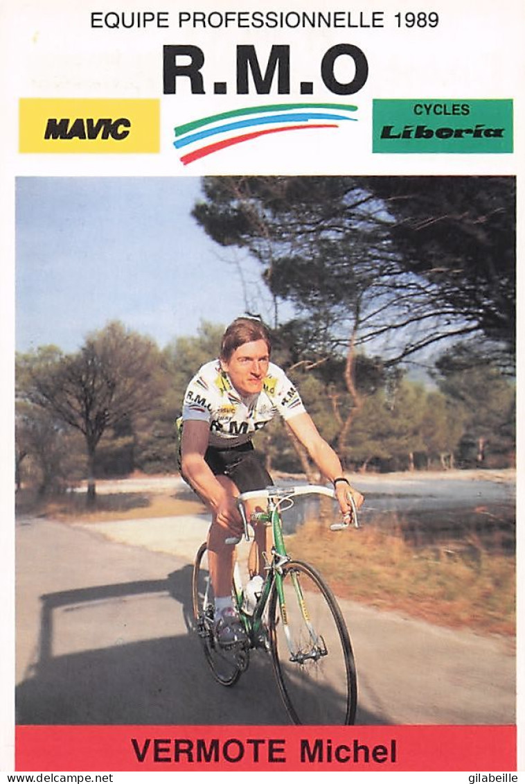 Vélo - Cyclisme - Coureur Michel Vermote - Team R.M.O 1989 - Cycling