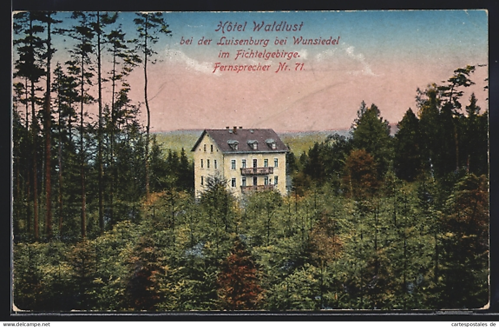 AK Wunsiedel, Hotel Waldlust Mit Umgebung  - Wunsiedel