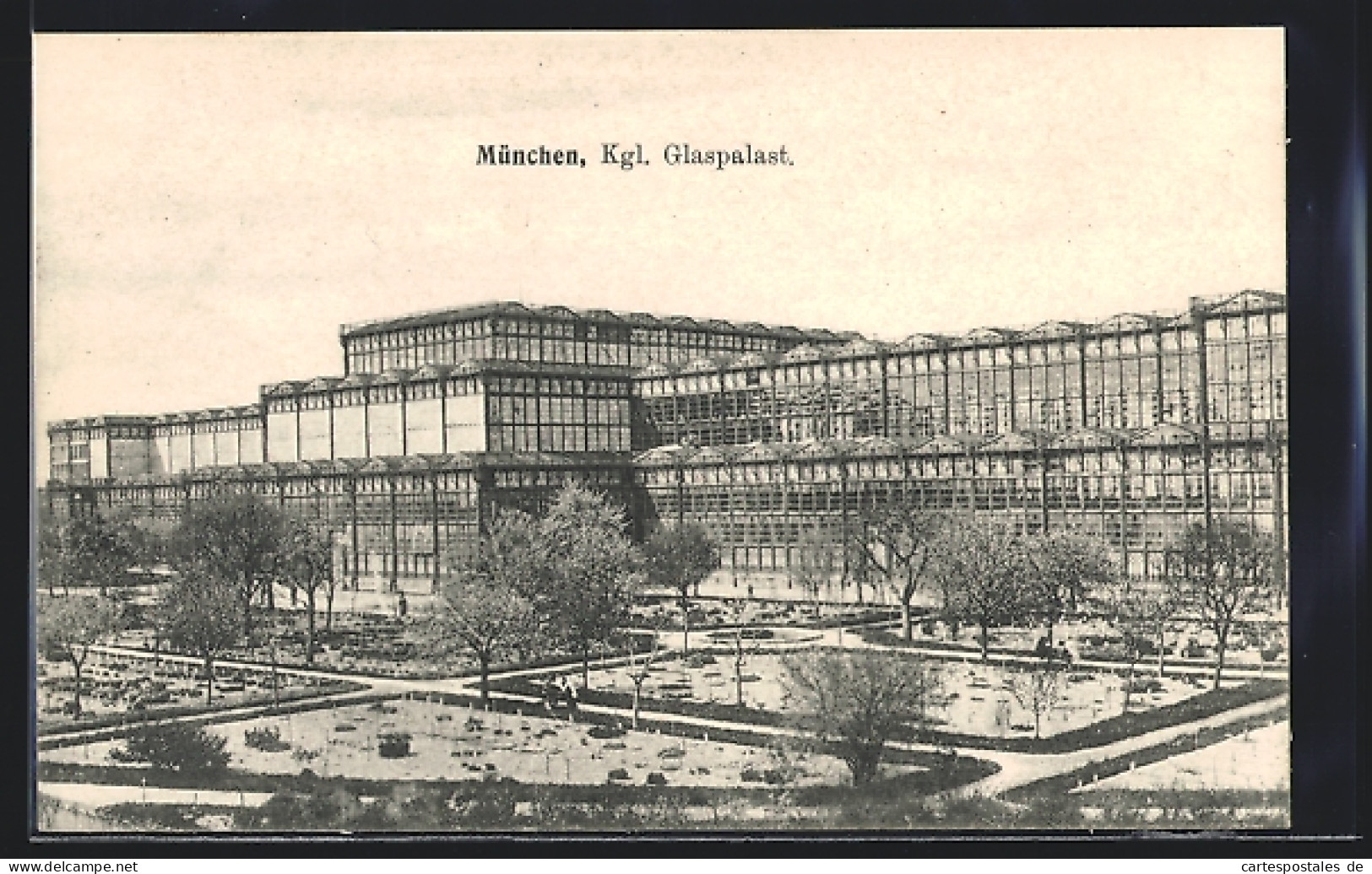 AK München, Kgl. Glaspalast Mit Park  - München