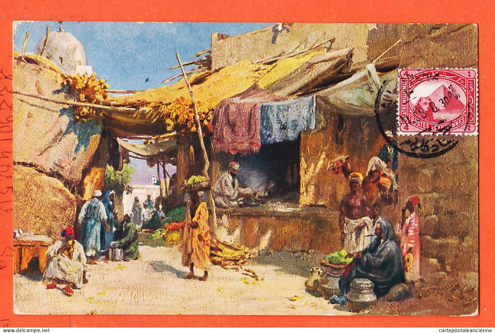 05708B / ⭐ Künstler-AK Carl WUKKTE R-171 ◉ OMDURMAN KHARTUM Soudan ◉ Bazar Scene Rue Life Street 1903-RHEYAL S.A.L Paris - Soedan