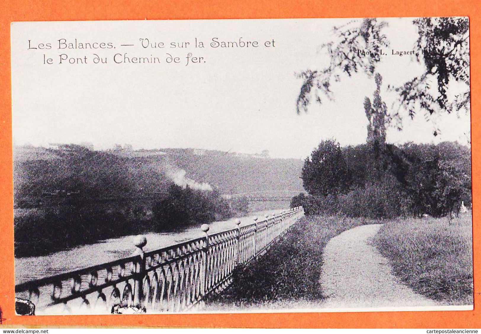 05856 / LES BALANCES Namur Namen Vue Sur La SAMBRE Et Pont Chemin De Fer 1900 ● Pensionnat NOTRE-DAME - Namen