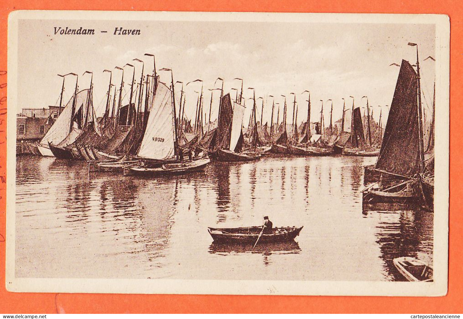 05926 / VOLENDAM Noord-Holland Haven 1920s Uit Hotel SPAANDER Nederland Pays-Bas - Volendam