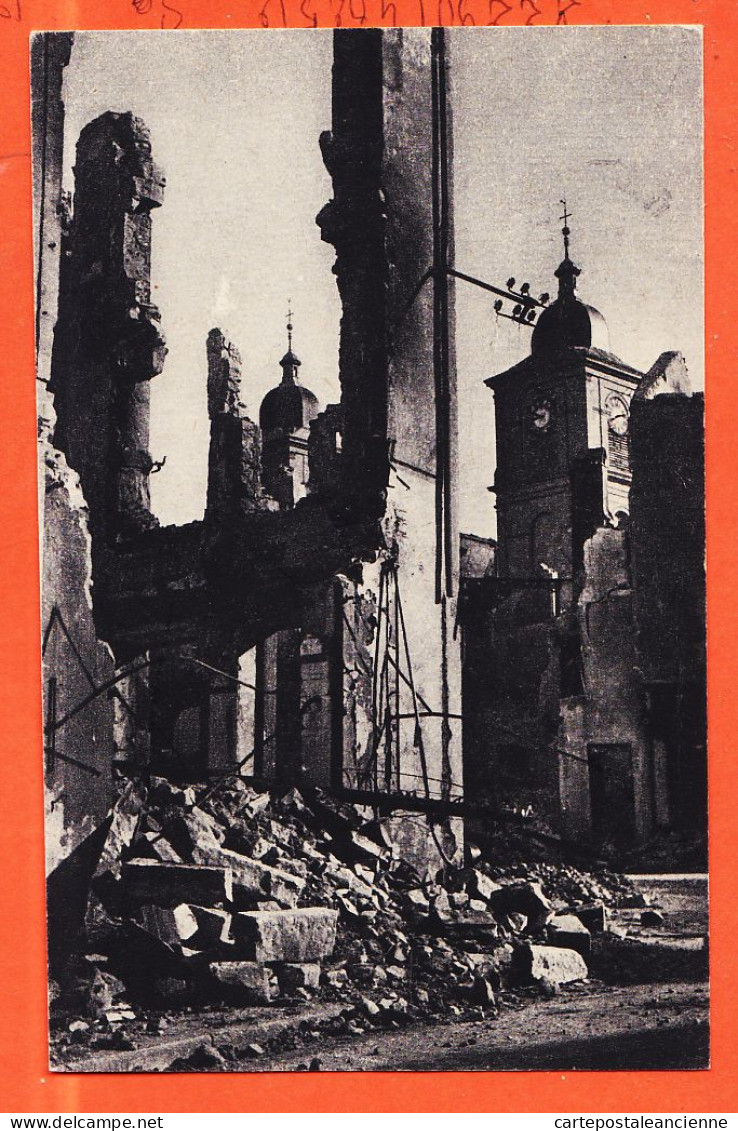05802 / SAINT-DIE St 88-Vosges Ruines Cathedrale 8 Novembre 44 945 Déportés 28 Victimes 1947 à Marcelle BREUIL Nancy  - Saint Die