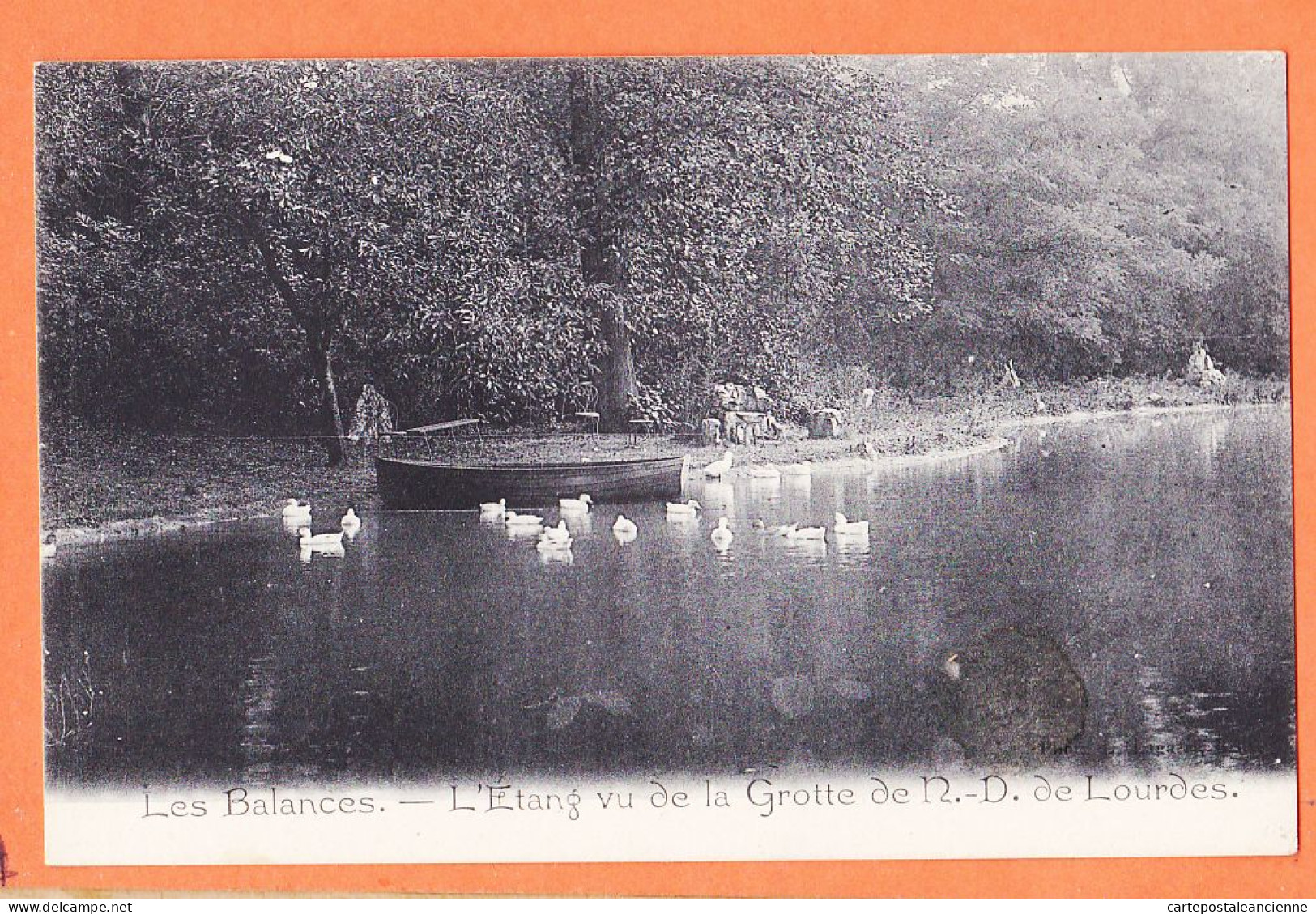 05860 / LES BALANCES Namur Namen Etang Vue De Grotte N-D LOURDES Pensionnat NOTRE-DAME 1900 ● Photo LAGAERT - Namur
