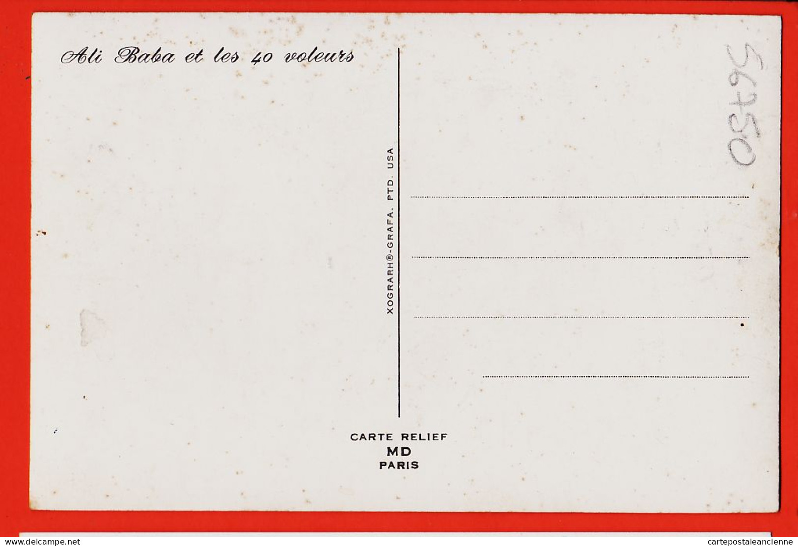 05513 ● ● Carte 3D ALI BABA Et Les 40 VOLEURS 1965s MD Paris  XOGRAPH-GRAFA PTD USA  - Contes, Fables & Légendes