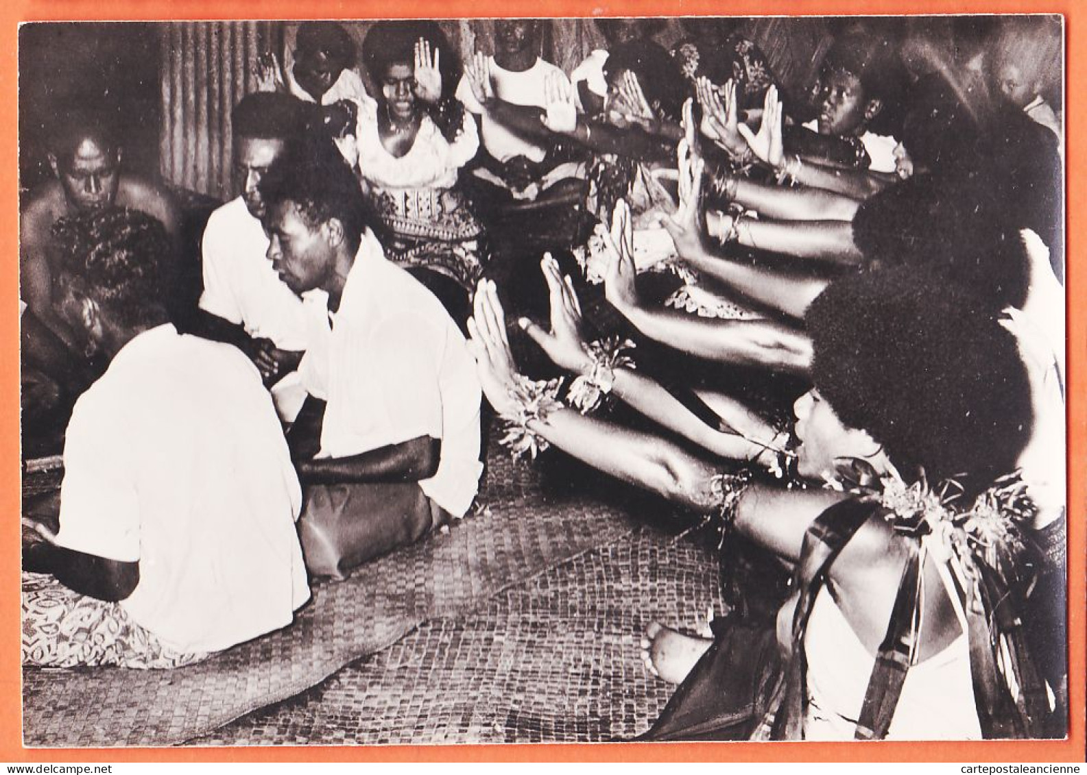 05662 ● ● Rare FIDJI LAU Group Danses LAKA-LAKA 1970s Photo-Bromure Marcel ISY-SCHWART CPSM G.F - Figi
