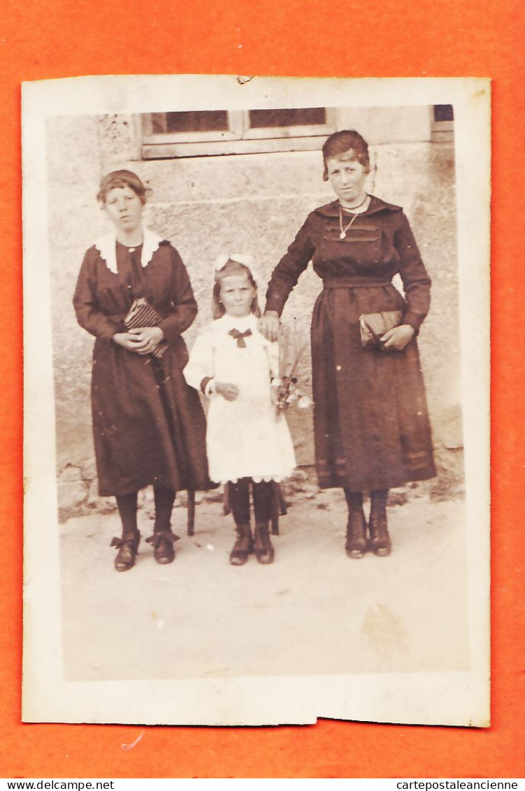 05508 ● Carte-Photo 1920s Mère Et Ses 2 Filles Famille MAFFRE Et/ou BARTHE De CRUZY 34-Hérault - Photographie