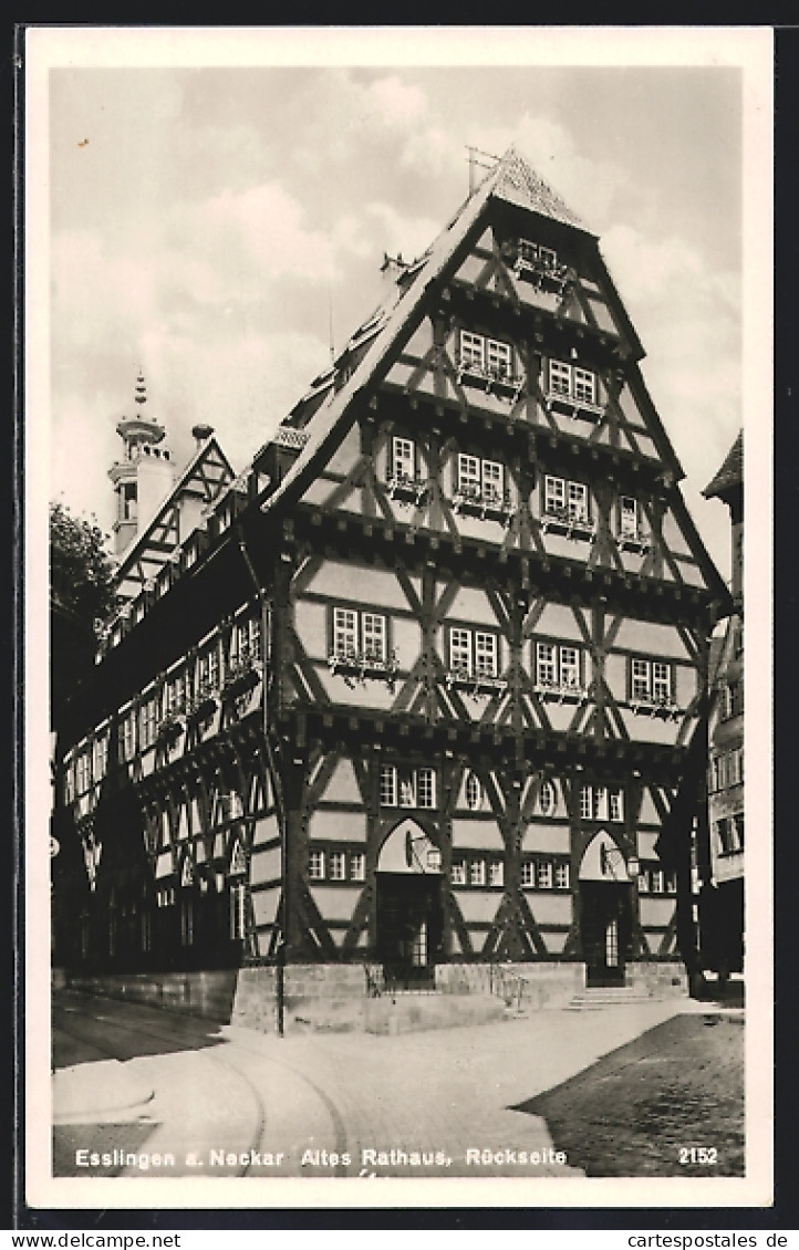 AK Esslingen A. N., Altes Rathaus, Rückseite  - Esslingen