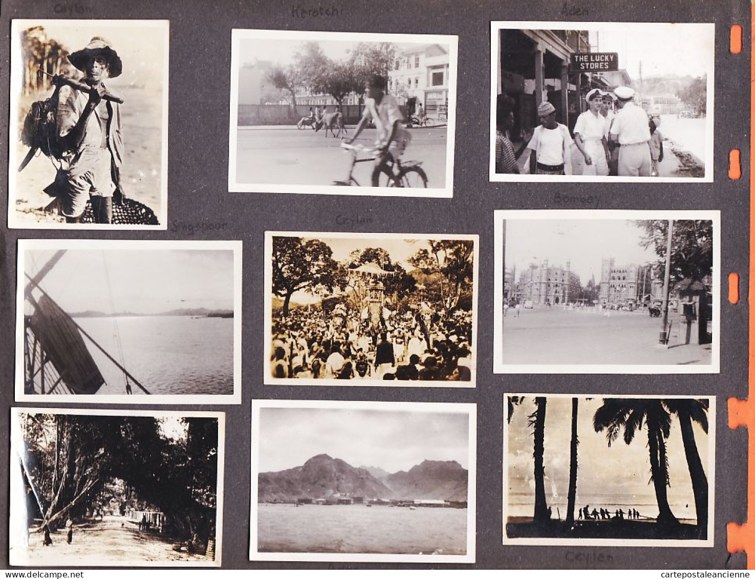 05699 / ⭐ ♥️ Album 144 photos 1930-80 Famille 38-BEAUREPAIRE à la COTE AZUR Inde Chine Egypte Afrique Moyen-Orient 