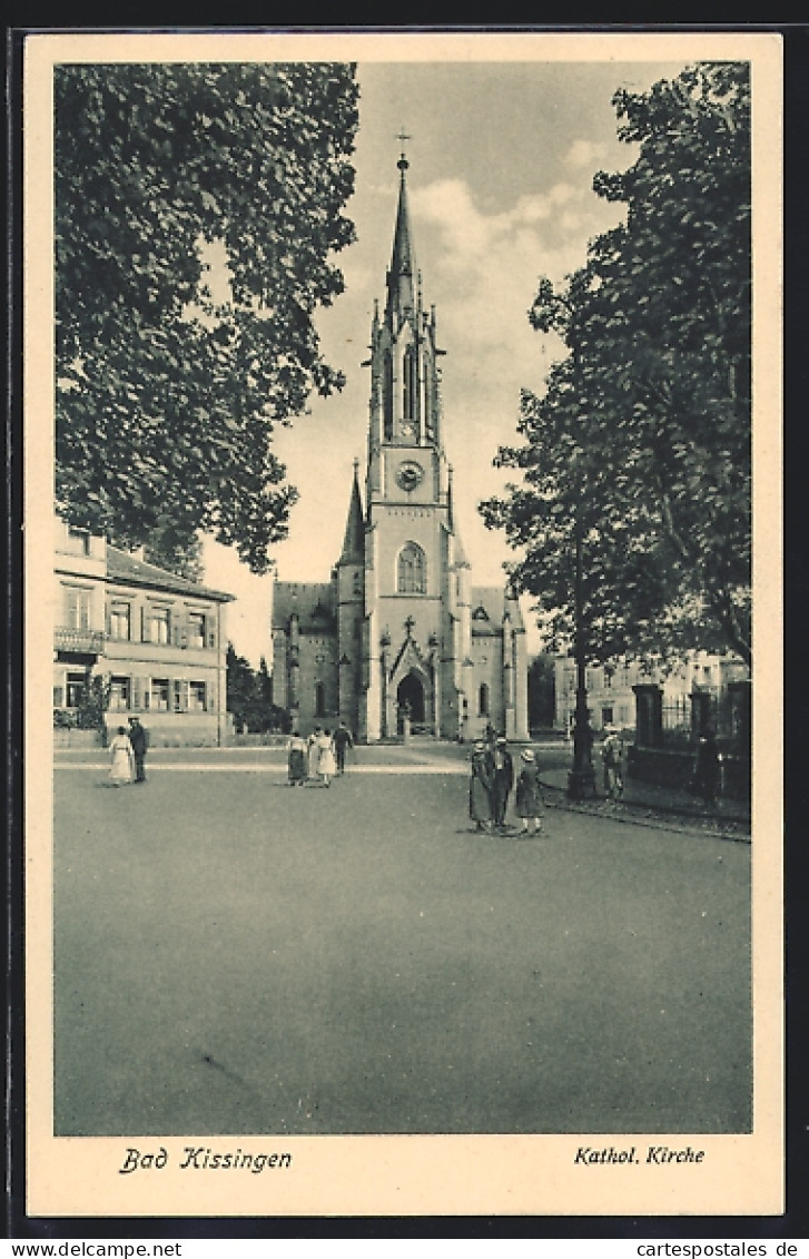 AK Bad Kissingen, Kathol. Kirche  - Bad Kissingen