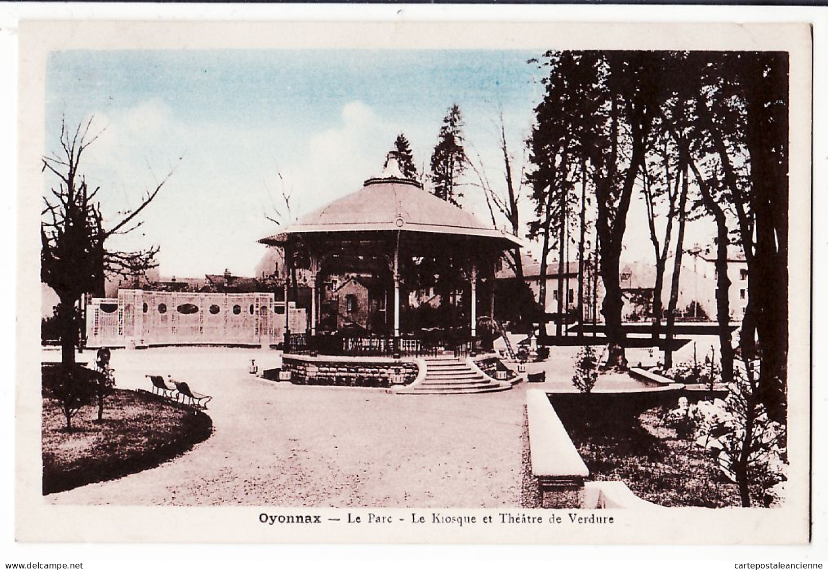 05561 / ⭐ ◉ OYONNAX Ain Le PARC Kiosque à Musique Théatre Verdure 1935 à JOANNIN Impasse Vigne Amplepuis-HUMBERT FLEURY - Oyonnax