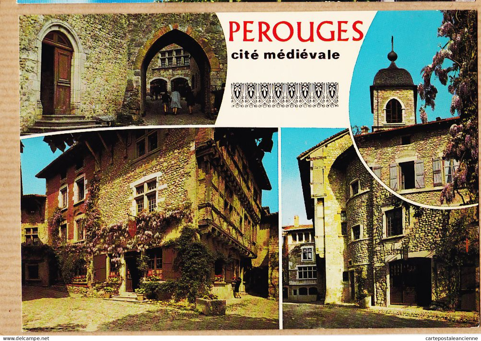 05557 / ⭐ ◉ Etat Parfait - PEROUGES Ain Cité Médiévale Multivues 1965s Editions CELLARD  N.50699 - Pérouges