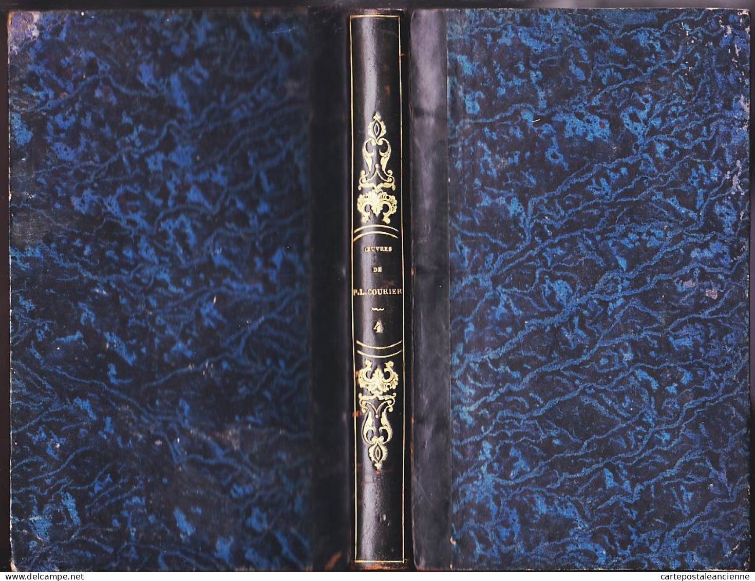05706 / ⭐ ♥️ Oeuvres Complètes Paul-Louis COURIER  4 Tomes (1829) Fac-Similé Tâche DAPHNIS CHLOE 2,3,4 (1830) SAUTELET