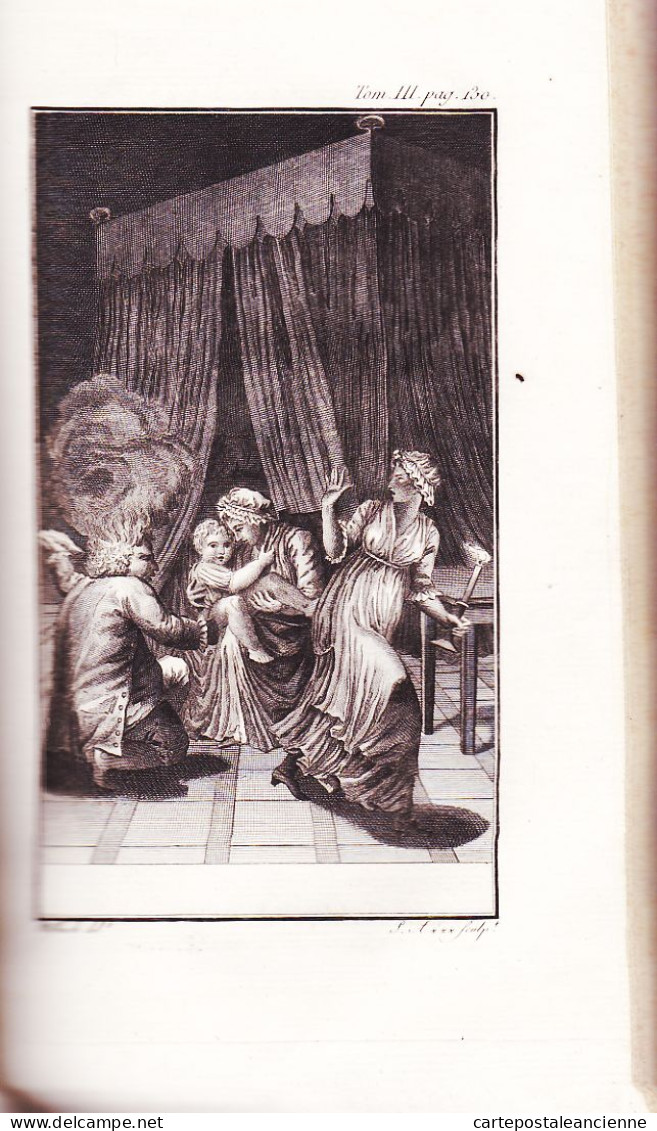 05703 / ⭐ ♥️ Rare OEUVRES Complètes STERNE Tristan SHANDY Edition Originale 1803 An XI BASTIEN Paris 3 volumes 6 Tomes 